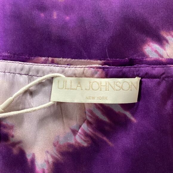 Ulla Johnson Penelope Printed Maxi Dress in Purple Silk - Picture 5 of 10